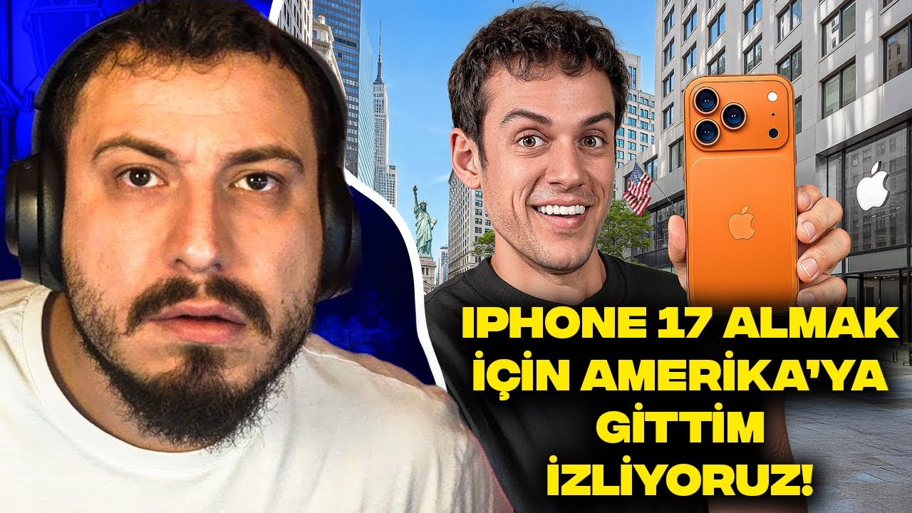 ORKUN IŞITMAK IPHONE 17 ALMAK İÇİN AMERİKA’YA GİTTİM İZLİYORUZ!