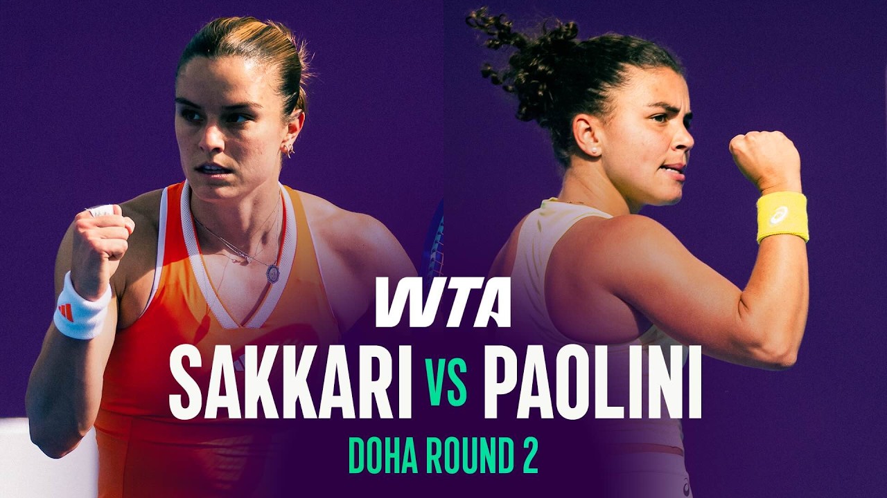 Maria Sakkari vs. Jasmine Paolini | 2026 Doha Round 2 | WTA Match Highlights