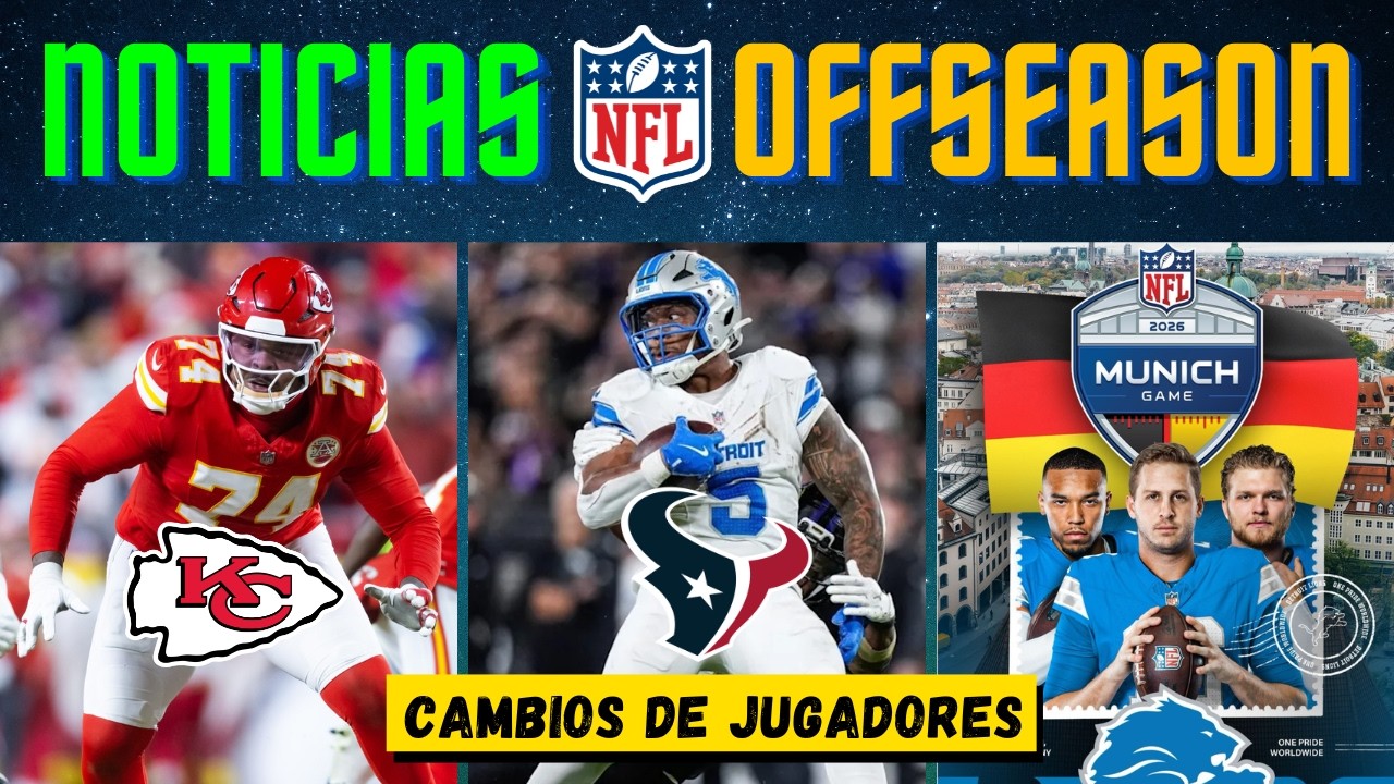 MONTGOMERY A TEXANS | CHIEFS CORTA A TAYLOR | LIONS JUGARÁ EN ALEMANIA | Noticias NFL 2026