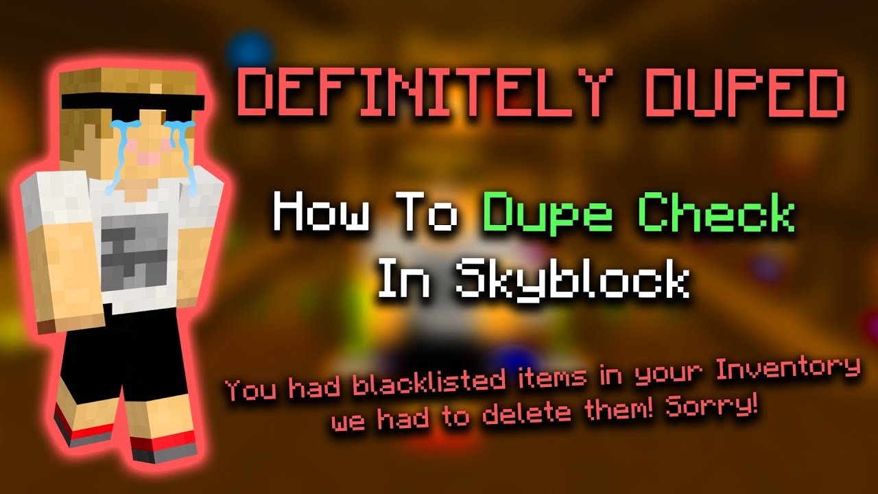 How To Dupe Check Items In Skyblock | iTEM Database | Hypixel Skyblock