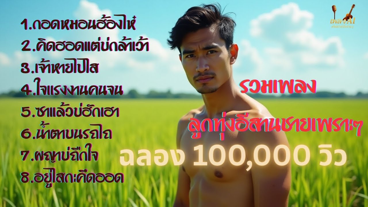 ว้าว....... 100,000 วิว ขอบคุณทุกกำลังใจ -  รวมเพลงลูกทุ่งอีสานชายเพราะๆ #เพลงเพราะ #ลูกทุ่งอีสาน