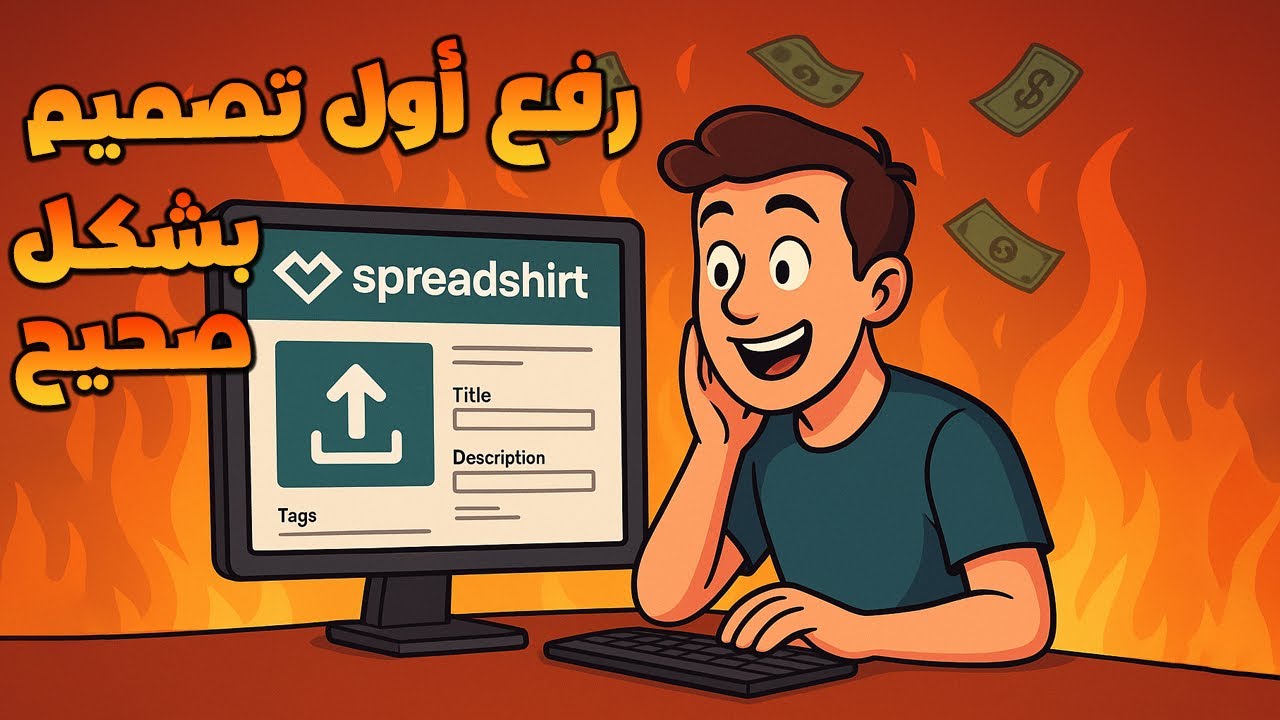 🔥 الطريقة الصحيحة لرفع أول تصميم على Spreadshirt ✅ | خطوات وتكنيكات تضمن القبول والنجاح 💯