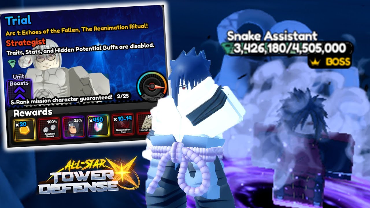 Trial 5 STRATEGIST feat. Sasuke (Non Ascended) | ASTDX Update 8 (Roblox)
