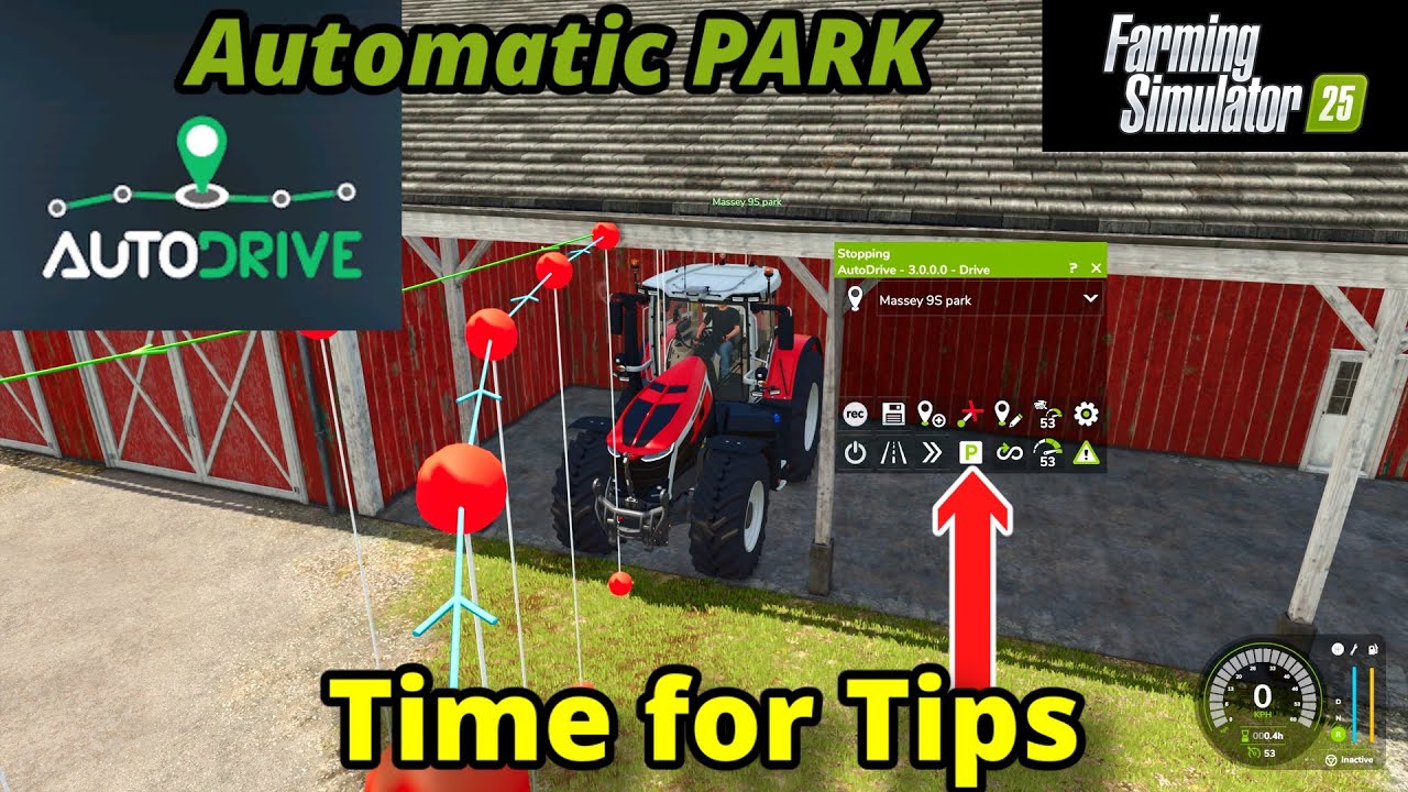 🟡 FS25 // Autodrive how to AUTOPARK.