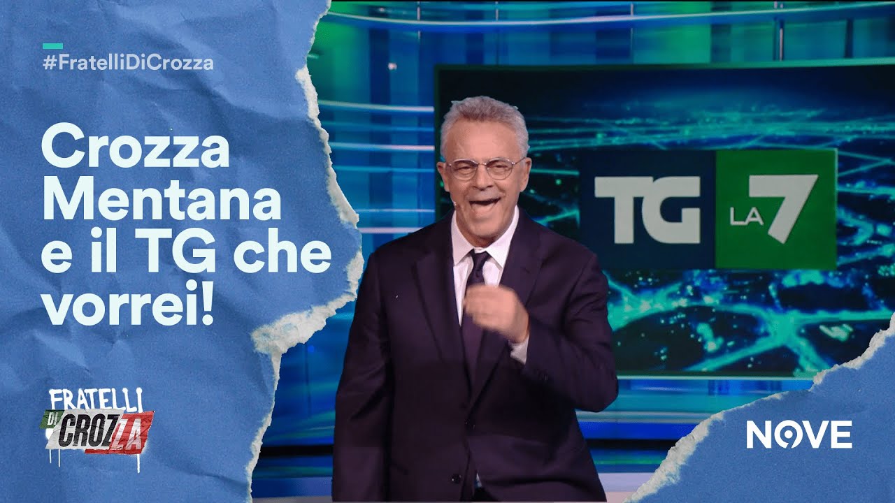 Crozza Mentana è il TG che vorrei, un TG di sole buone notizie! | Fratelli di Crozza