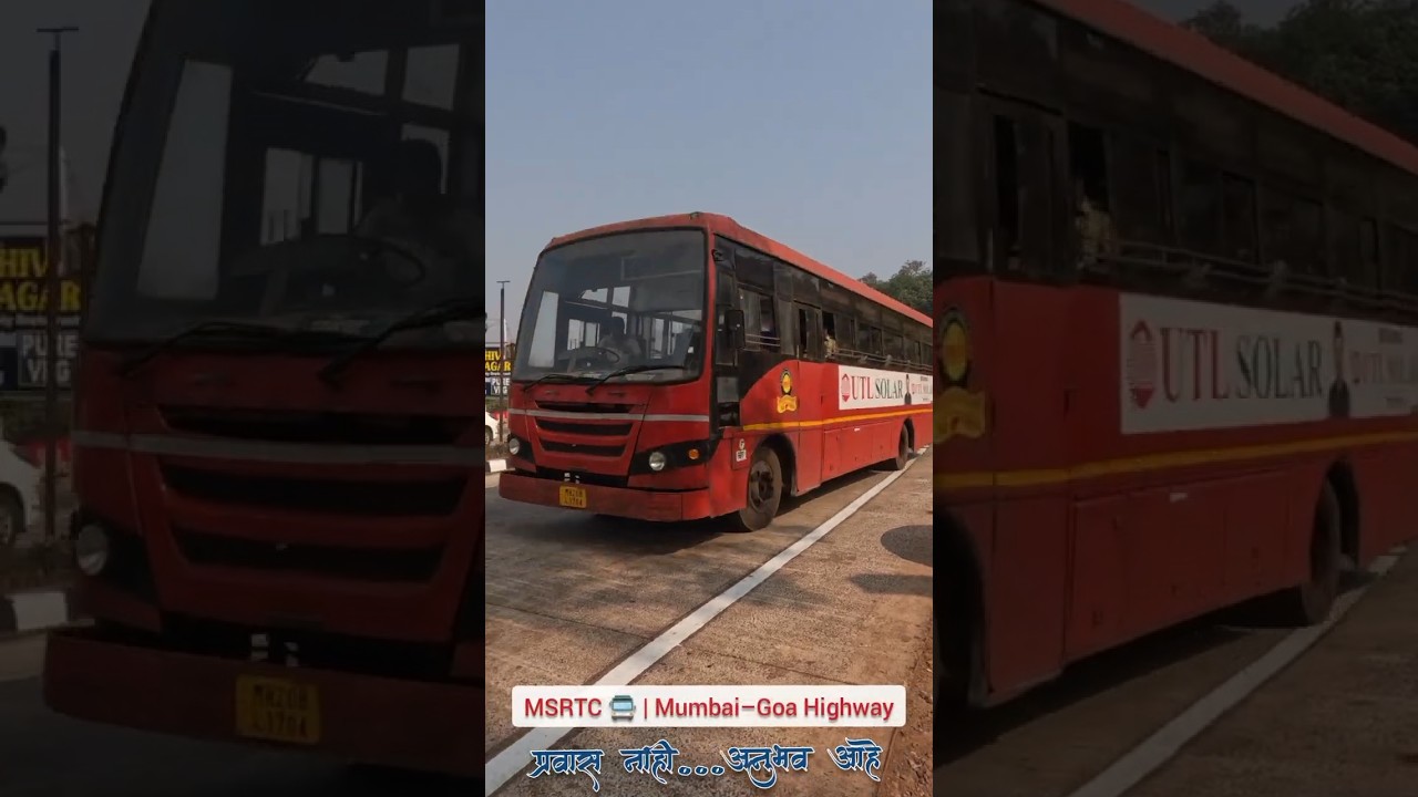 MSRTC Bus Journey 🚍 | Mumbai–Goa Highway | Konkan Road Trip 🌴 