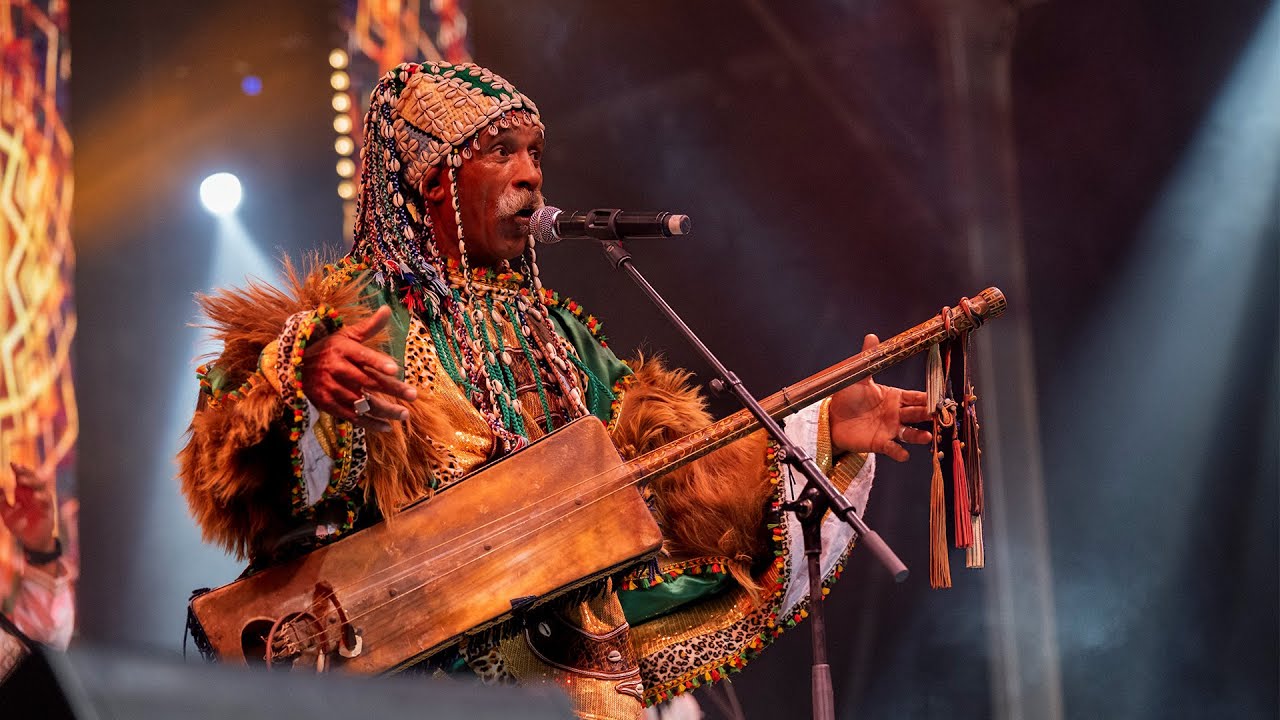 Omar Hayat Gnawa musical show at World Folklore Days in #marrakech