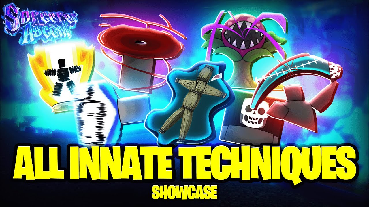 Демонстрация всех врожденных техник в Roblox Sorcerer Ascent