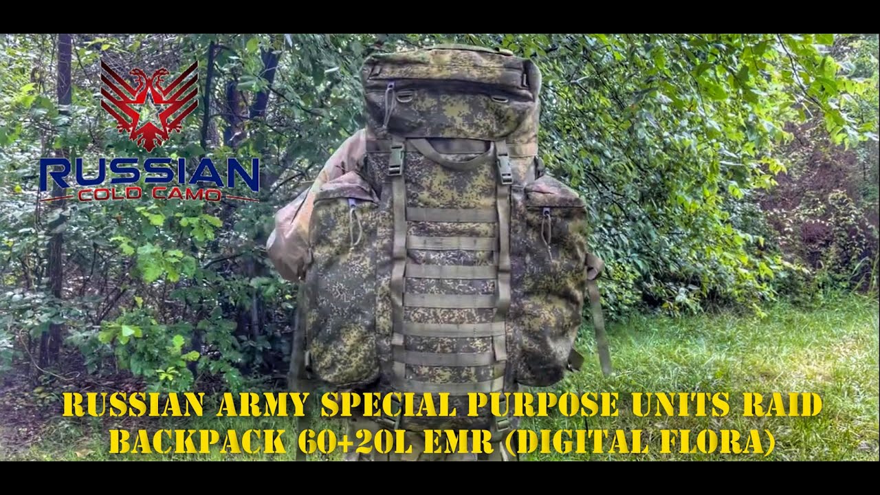 Russian Military Special Purpose Units Raid Backpack 60+20L