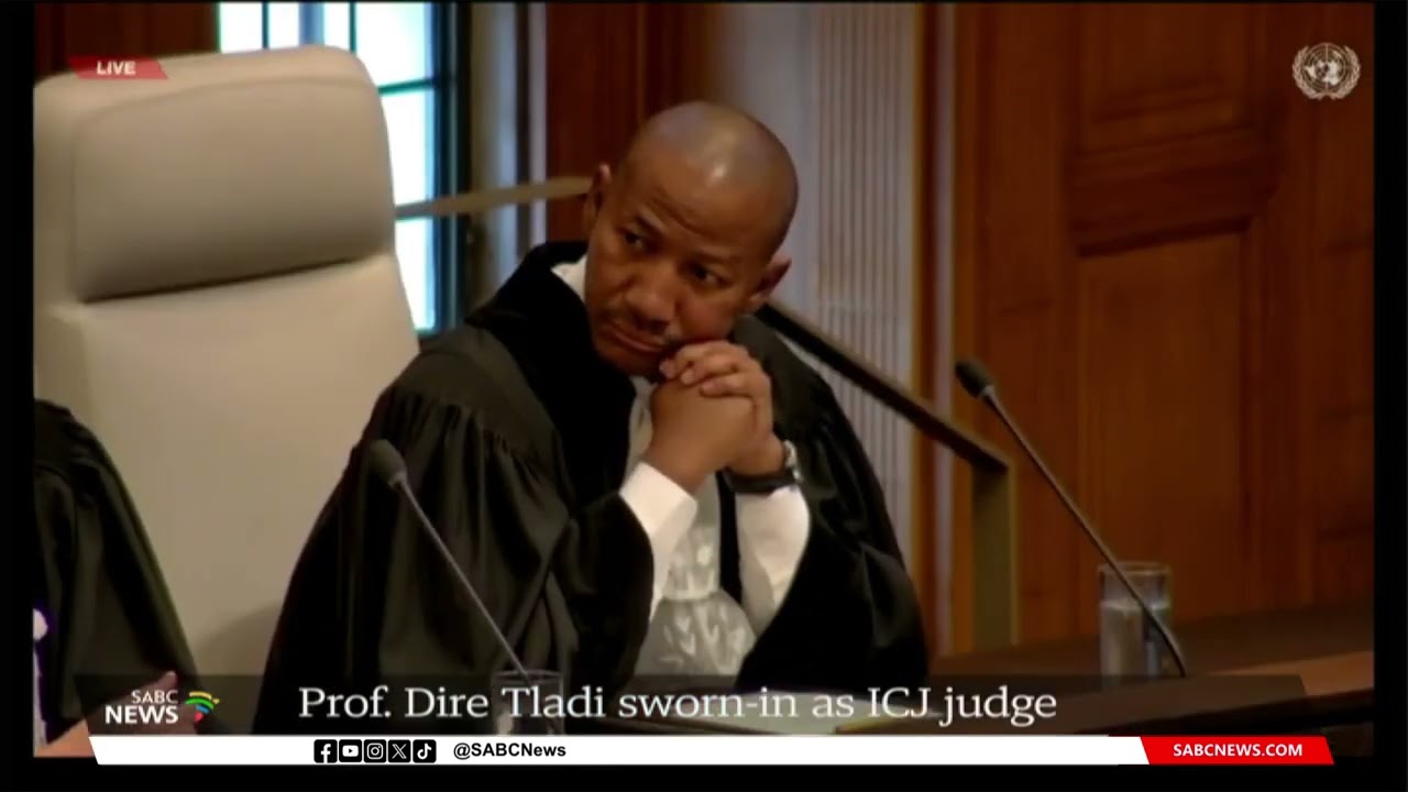 Professor Dire Tladi sworn in as a new judge at ICJ