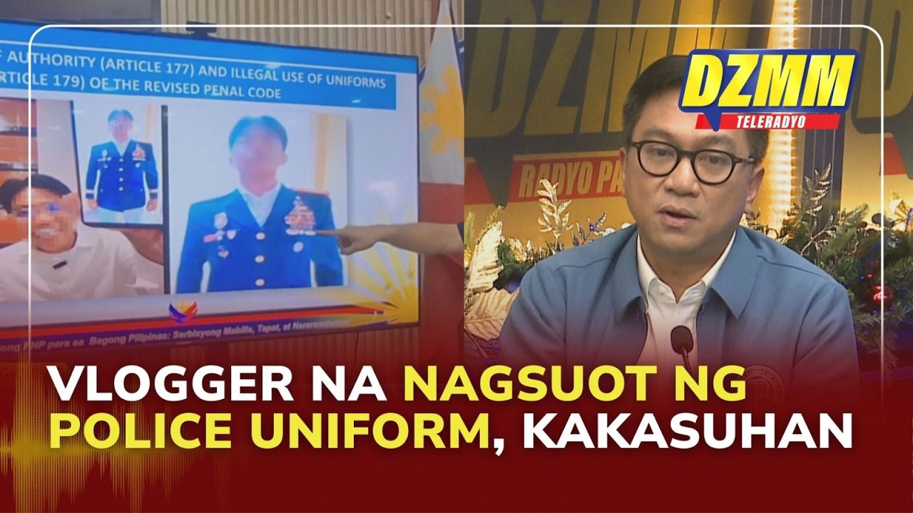 NAPOLCOM to file raps vs vlogger who wore police uniform | DZMM Teleradyo (11 February 2026)