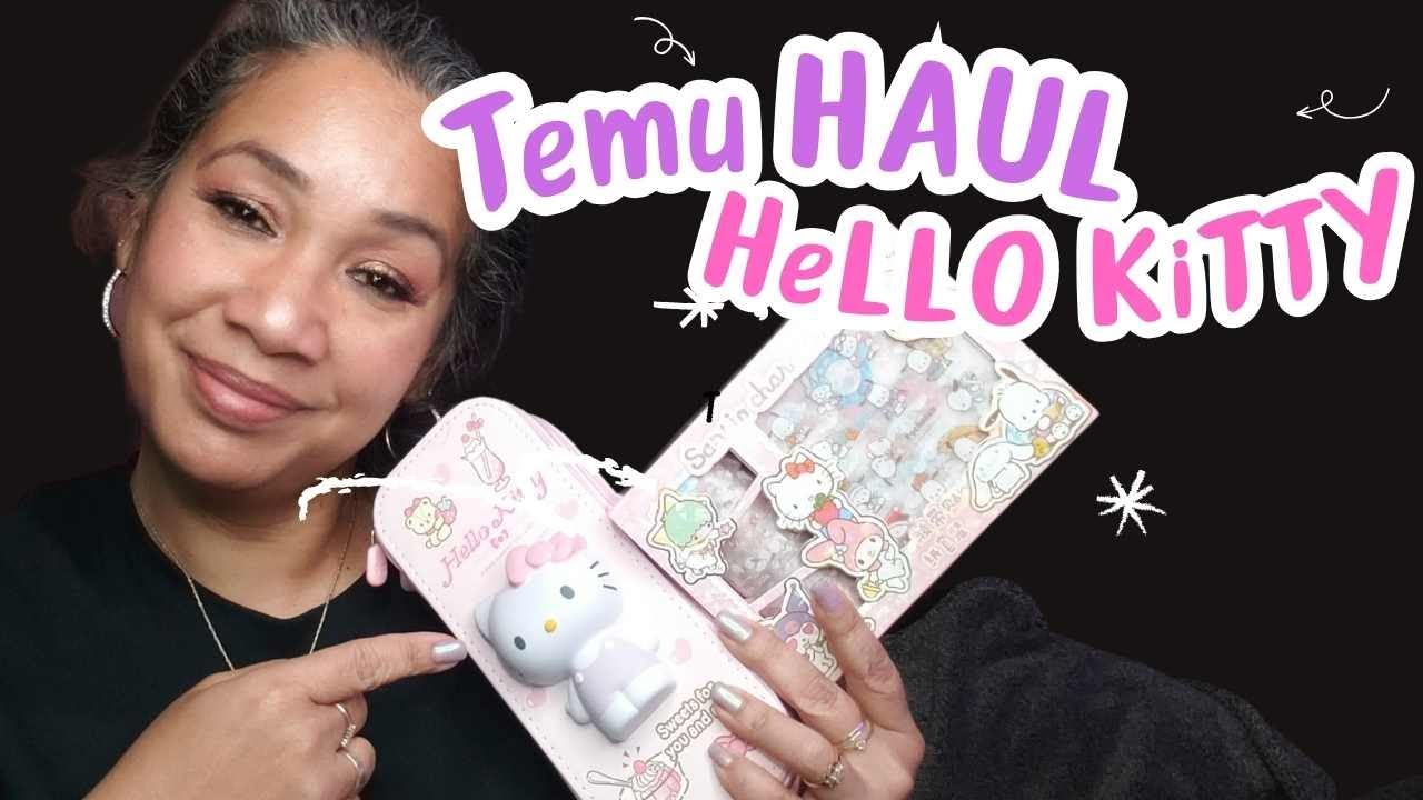 Temu Haul - Hello Kitty Stationery and More - Affordable Finds | HoneygirlK