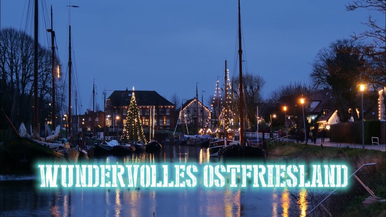 Wunderschönes Ostfriesland: Carolinensiel - schwimmender Weihnachtsbaum