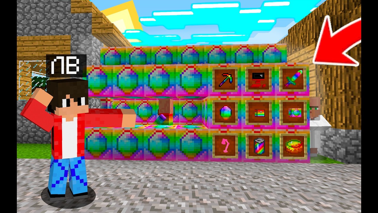У НАС ОТКРЫЛСЯ МАГАЗИН ИЗ РАДУЖНЫХ ИЗУМРУДОВ В МАЙНКРАФТЕ ! | Lv minecraft |