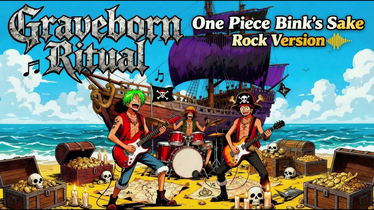 One Piece Bink's Sake Rock Cover 🏴‍☠️🏴‍☠️🏴‍☠️