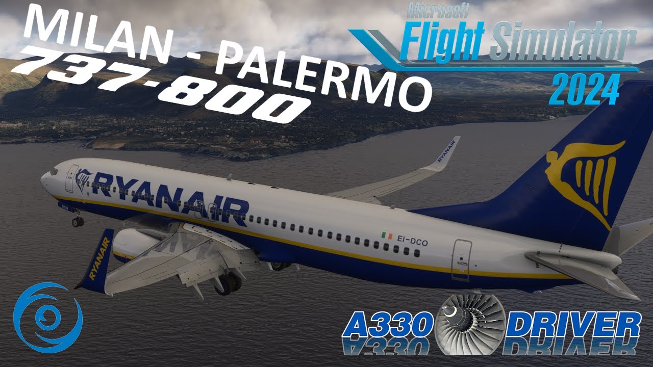 Ryanair 737 Real Ops: Milano Malpensa - Palermo | Runway Change on Approach | Real 737 Pilot