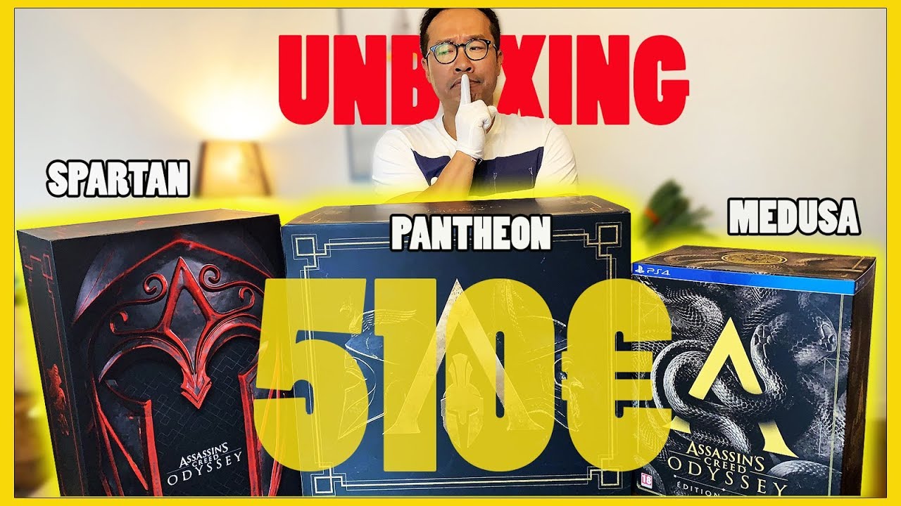 Assassin's Creed Odyssey : notre UNBOXING de TOUS les Collectors (510€)