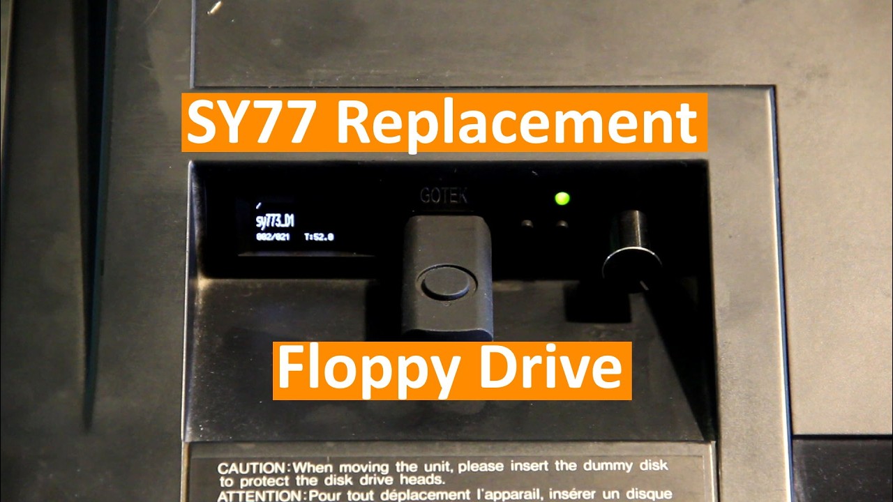 Yamaha SY77 Floppy Drive Replacement with Gotek USB Drive