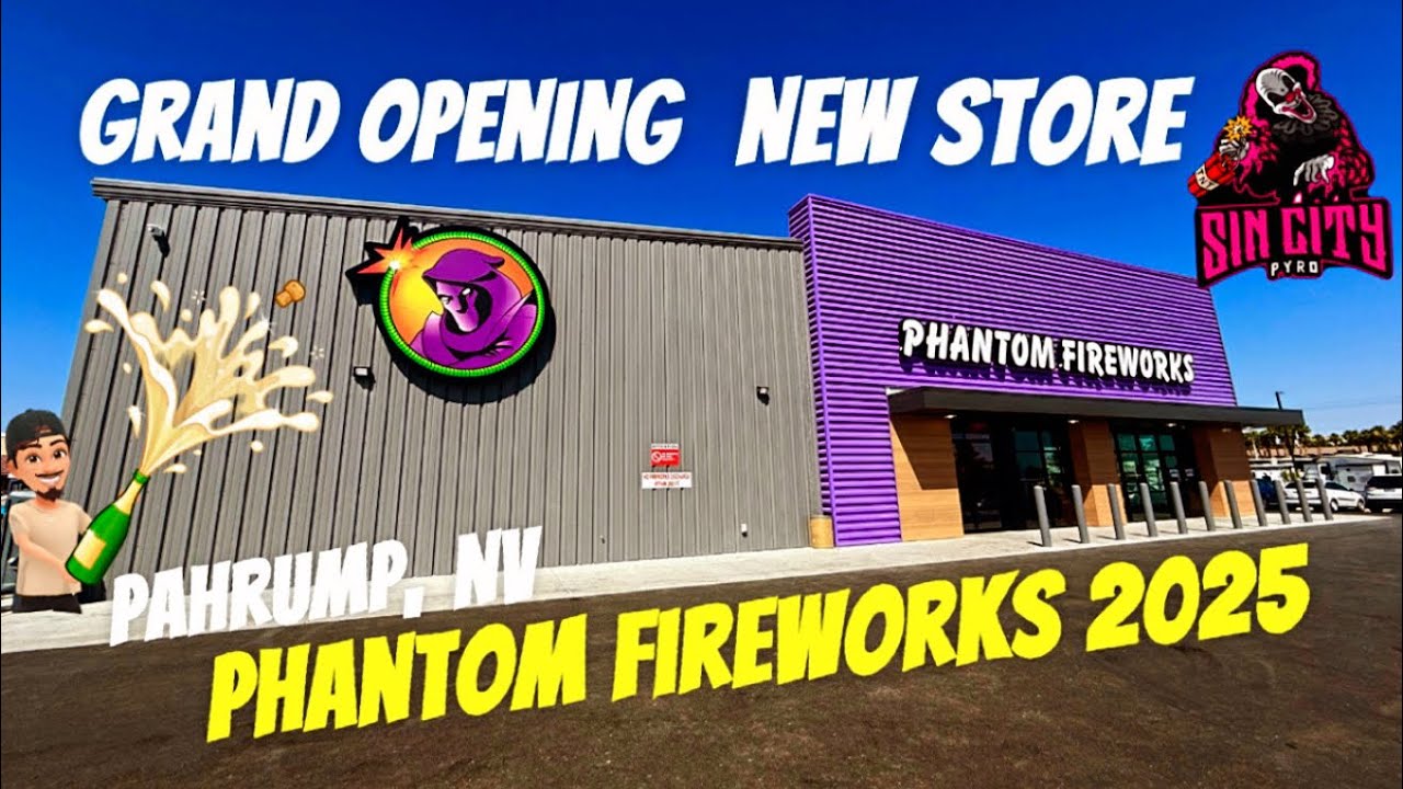 PHANTOM FIREWORKS 🎆 NEW STORE GRAND OPENING 2025🤯 Pahrump Nv ALL PRICES SHOWN GREAT DEALS🤑 WALKTHRU