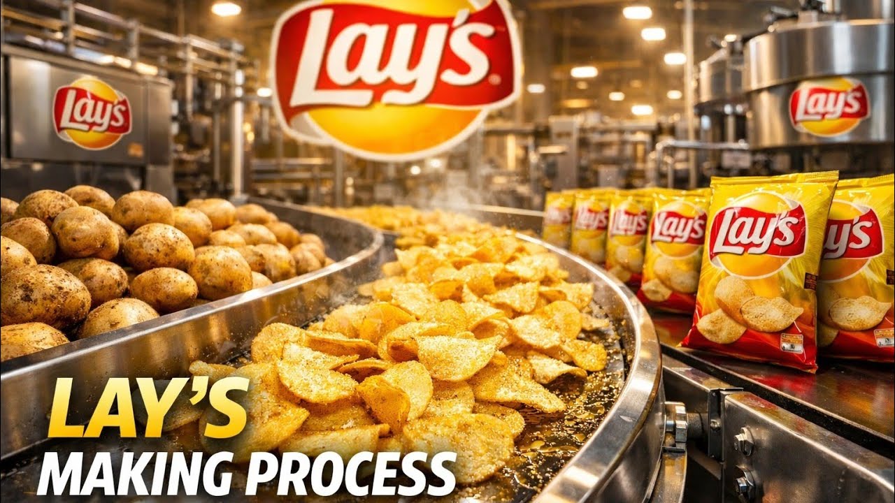 Lay’s Chips Making Process From Start to End 🥔 | Inside Lay’s Factory | ASMR Manufacturing