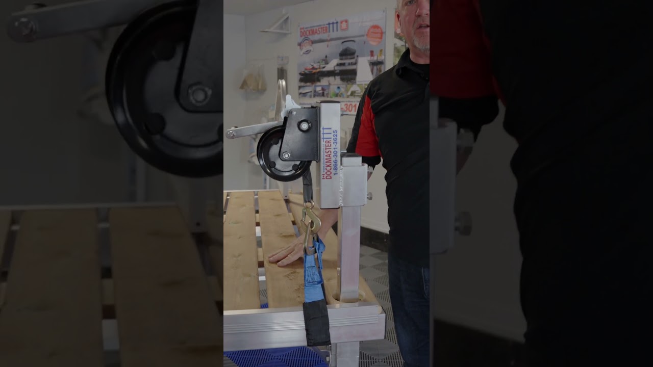 Dock Leg Winch System - Dockmaster