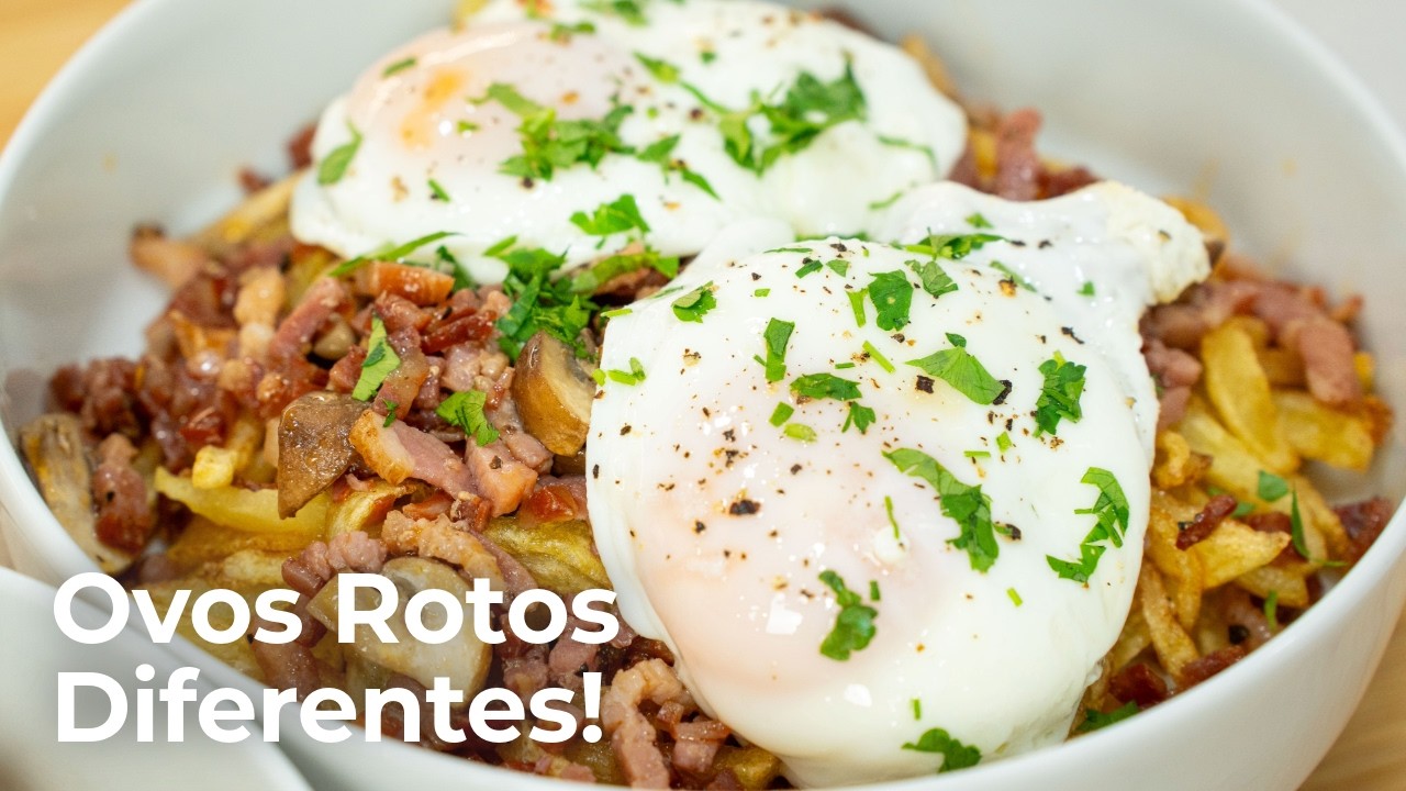 Ovos Rotos com Bacon e Cogumelos (Simples e Deliciosos)