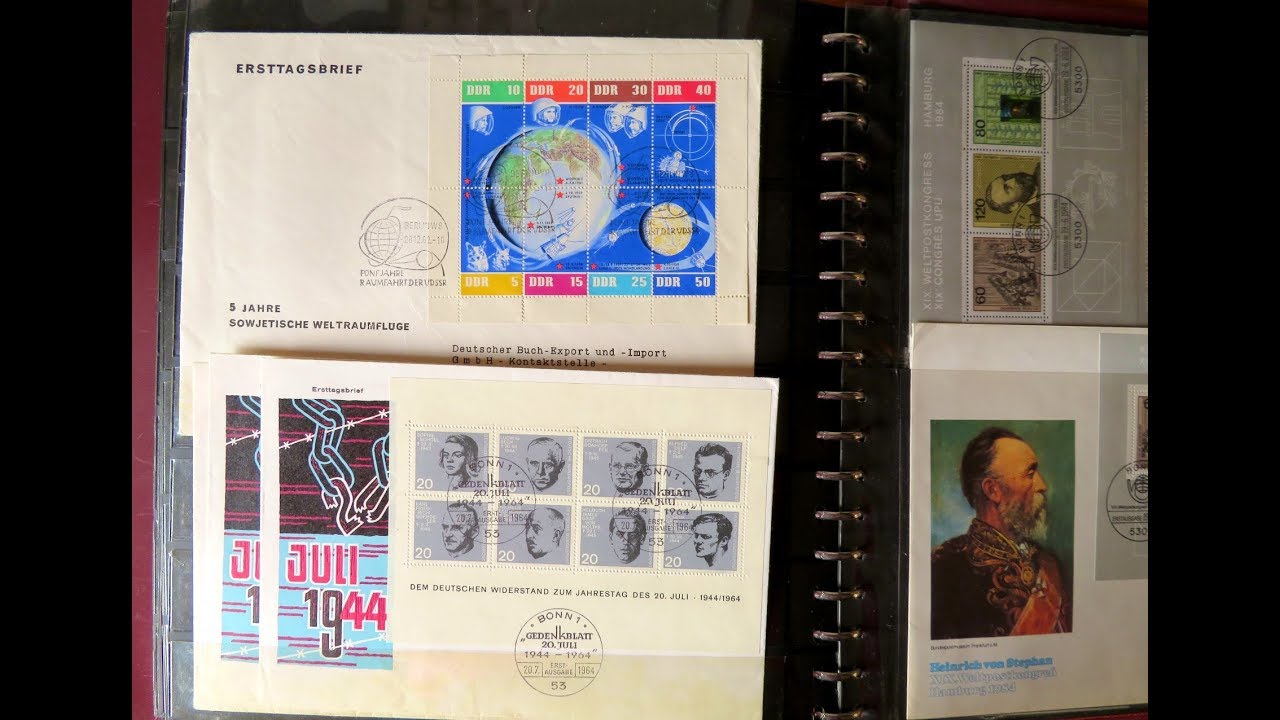 Briefmarken wertvoll oder nicht: Schatzsuche in Sammlung mit deutschen Bl&ouml;cken und FDCs
