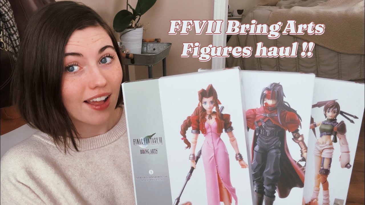 Time for Aerith, Yuffie, & Vincent !! (FFVII Bring Arts figures haul & unboxing)