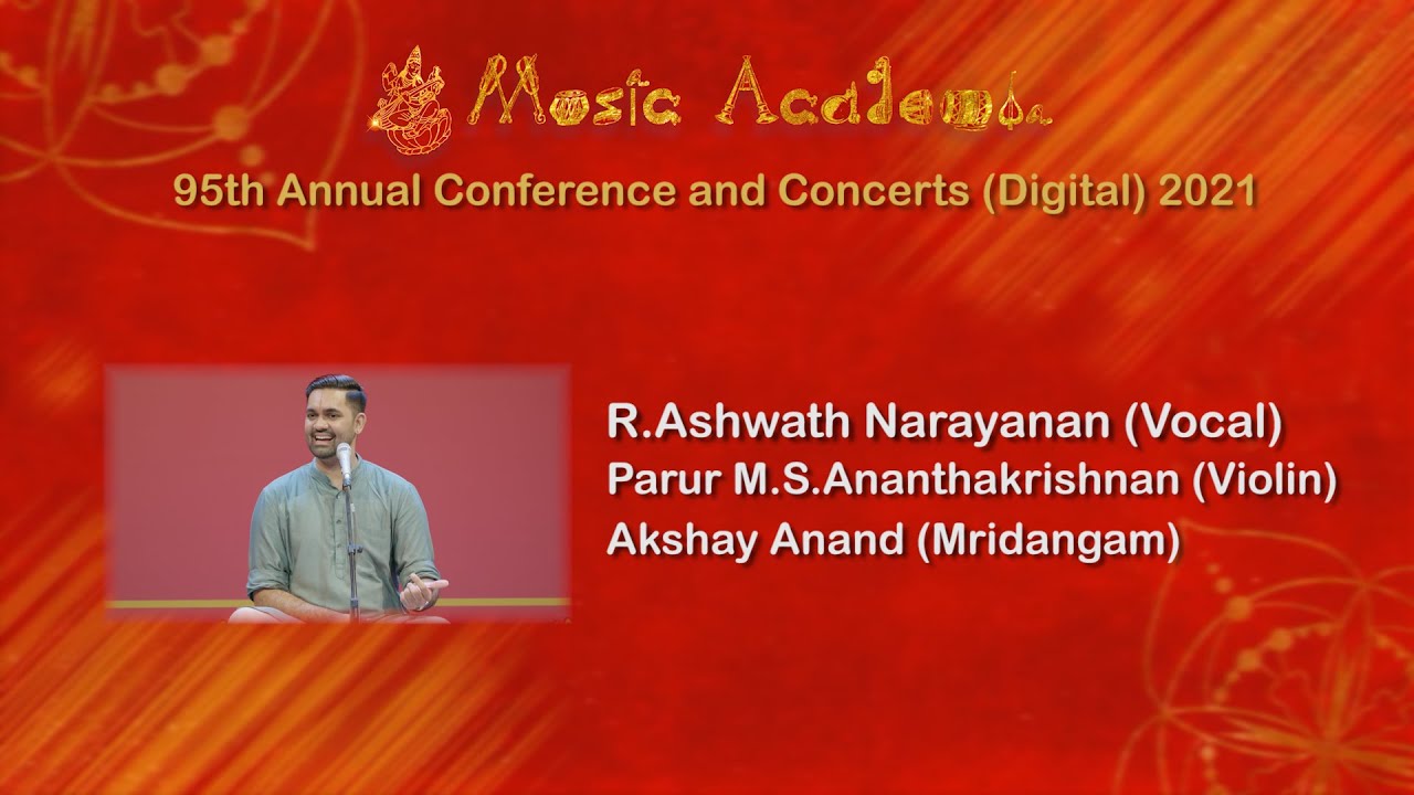 ASHWATH NARAYANAN at THE MUSIC ACADEMY MADRAS 2021