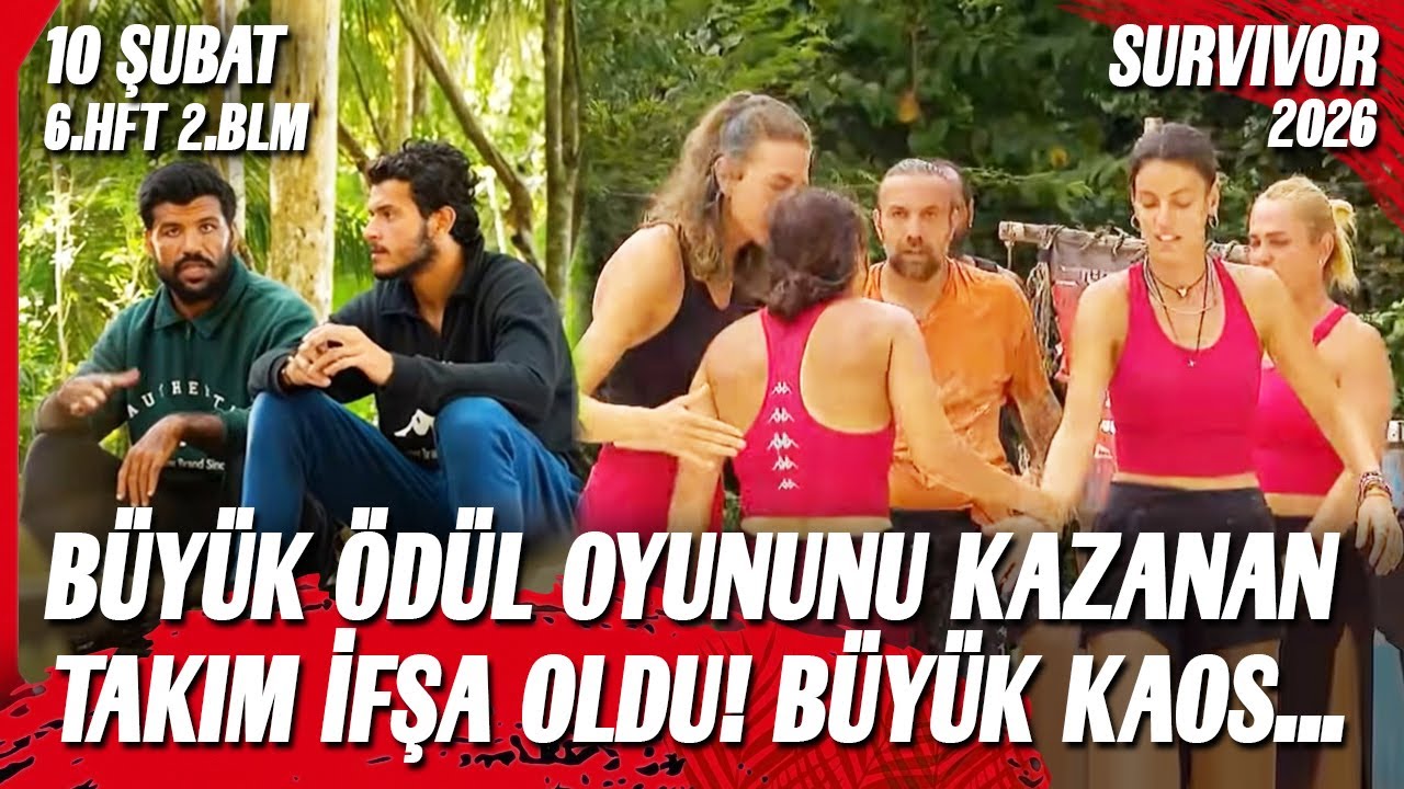 TV8 CANLI YAYIN SURVIVOR 2026 BÜYÜK ÖDÜL OYUNUNU KAZANAN TAKIM İFŞA OLDU! 10 ŞUBAT 6. HAFTA 2. BÖLÜM