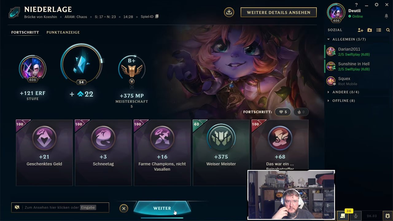 League of Legends | ARAM: CHAOS | Tristana | B+ | 07.02.2026 | 14