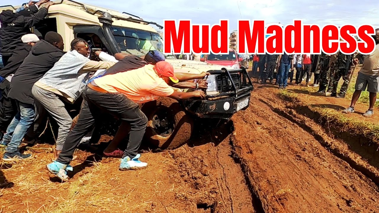 Mud Madness! WRC Safari Rally Kenya | Land Cruisers & Police Car Stuck in the Mud! 🇰🇪🏁 🚗💨