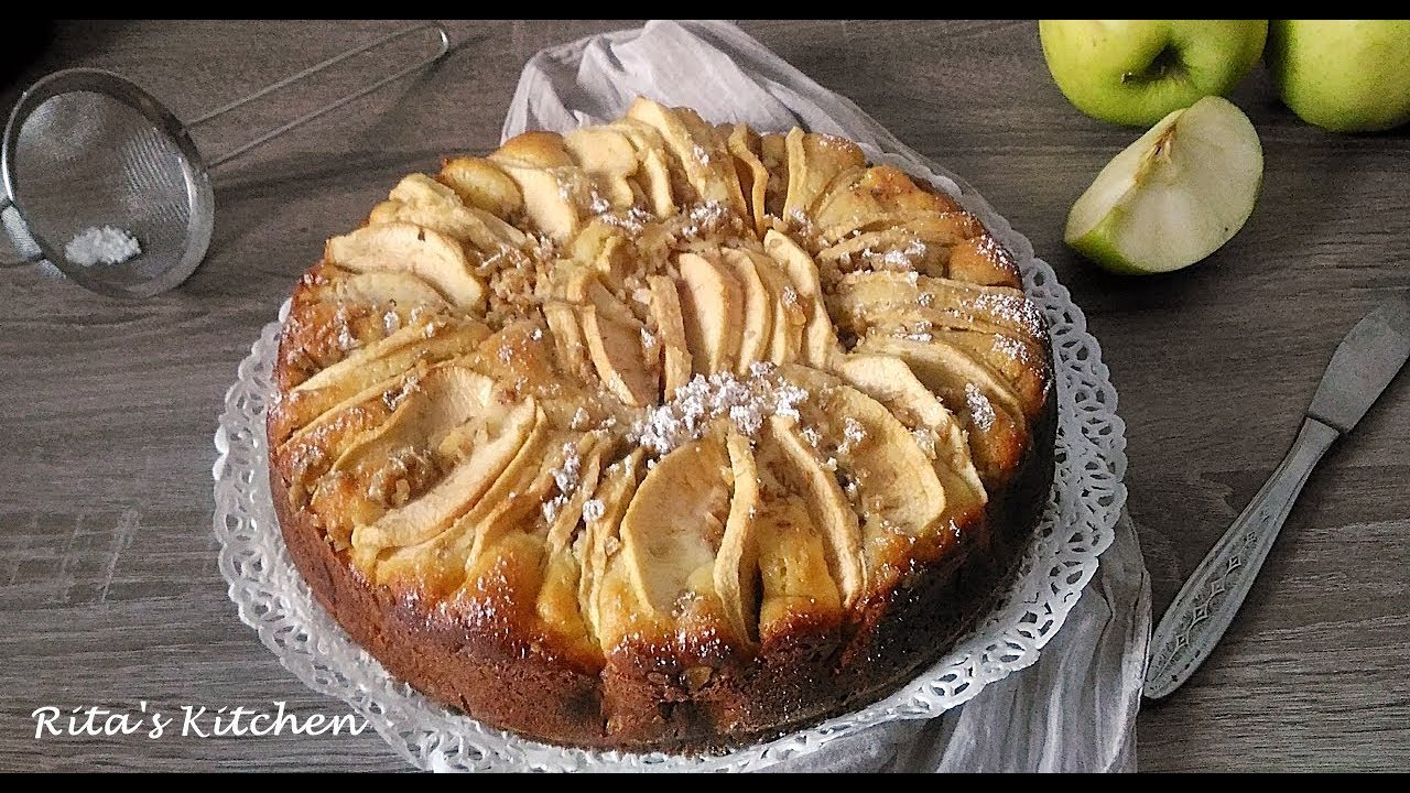 Torta di mele, ricotta e noci - Apple pie with ricotta and walnuts