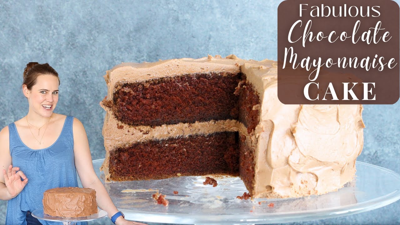 FABULOUS CHOCOLATE MAYONNAISE CAKE: Moist chocolate mayonnaise cake with coffee recipe!