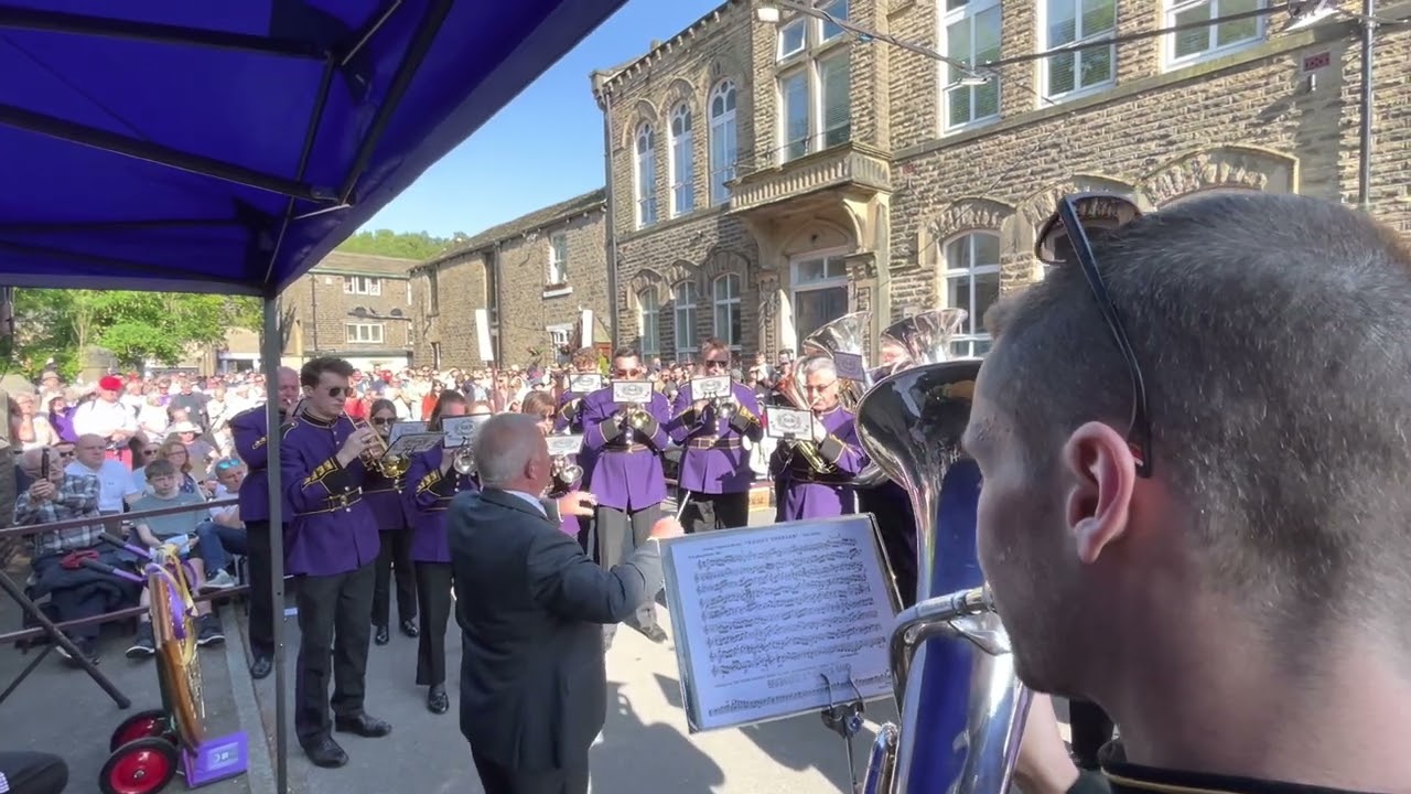 Brighouse & Rastrick Band - Knight Templar - Whit Friday 2023 Delph Village