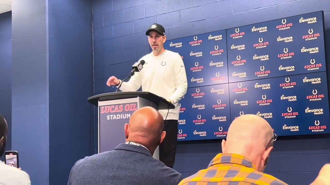 09-07-25 Indianapolis Colts Coach Shane Steichen Postgame Interview 