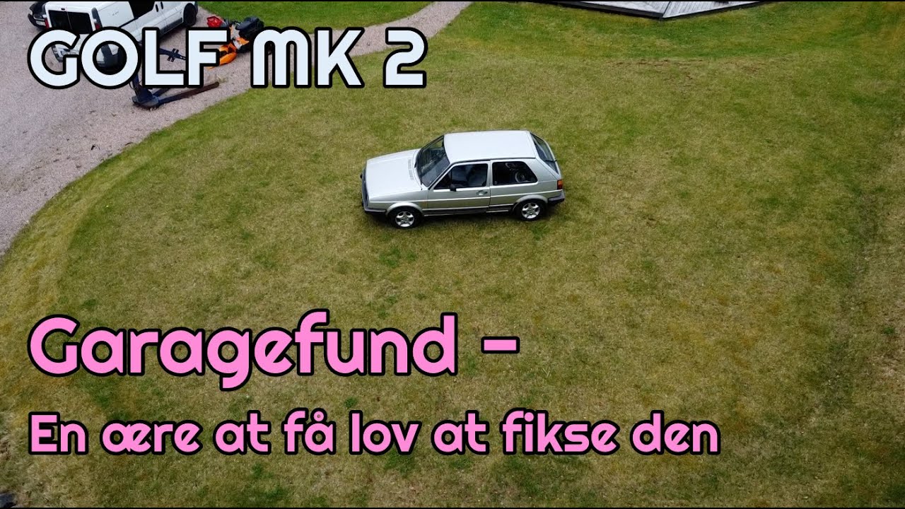 Garagefund! 38 år gammel VW Golf 2 – starter men skal reddes