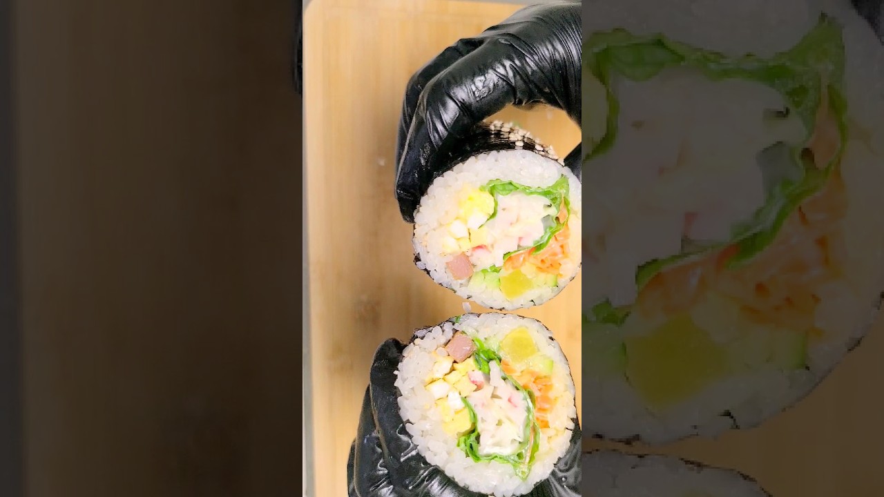 Easy Salad Kimbap at Home