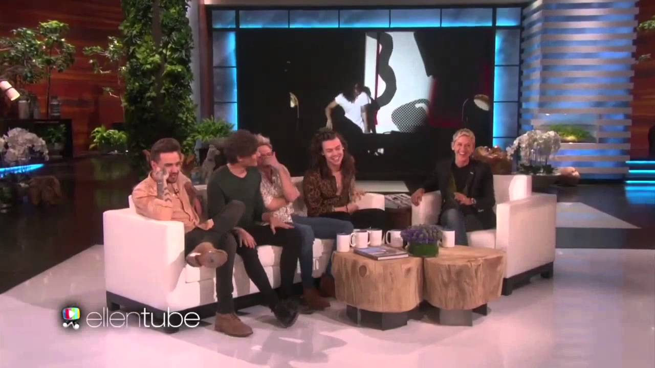 One Direction Talks about falling on Ellen