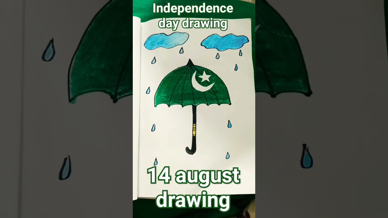 #Independence day drawing#14 august drawing #easy #AZ art techniques