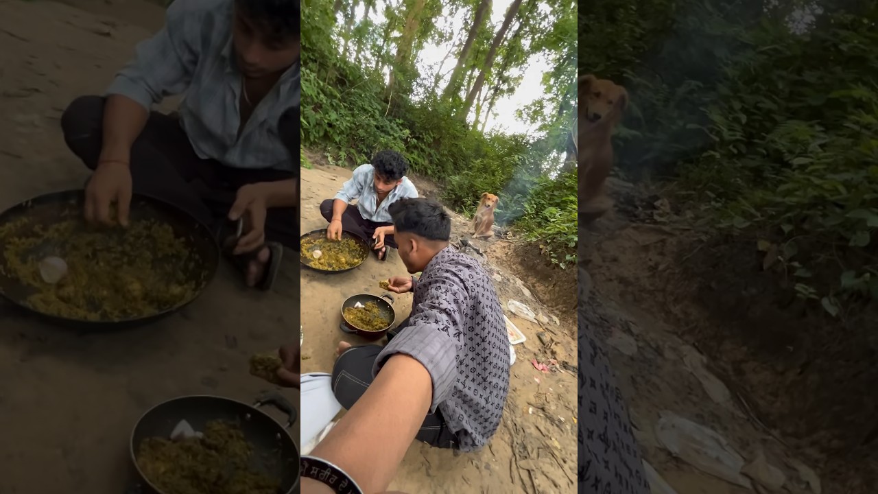 Biriyani Party in Jungle🤤 Part-2 #shorts