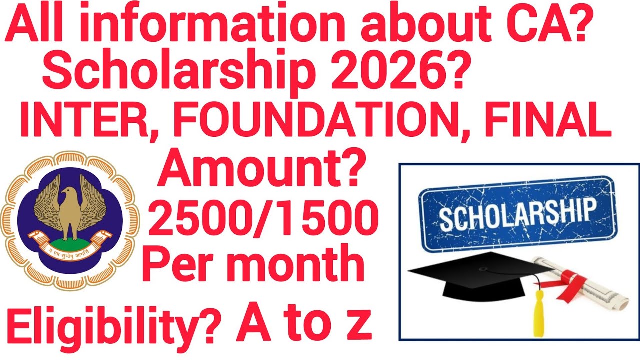 How i received icai scholarship //how to apply icai// ca scholarship 2024//2025//2026//