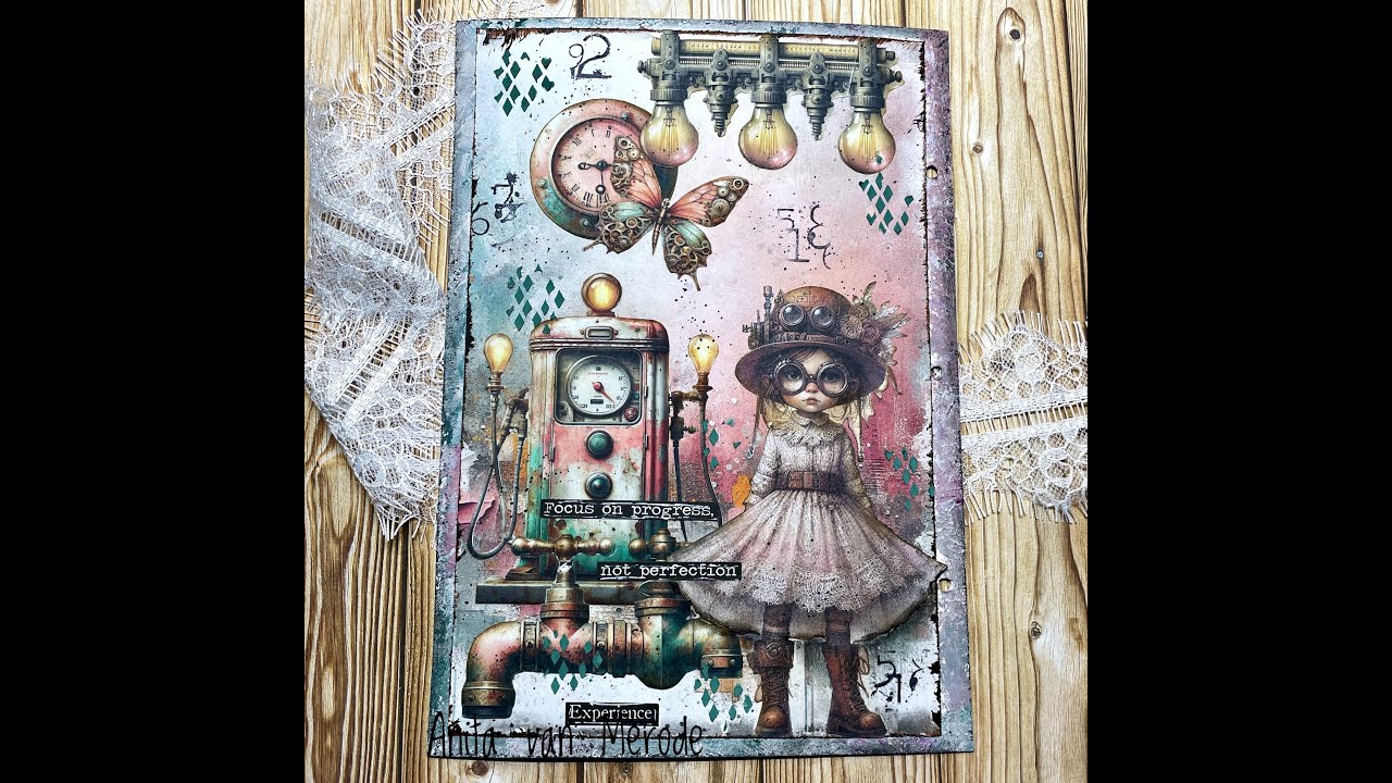 Industrial page with Maremi's collage books
