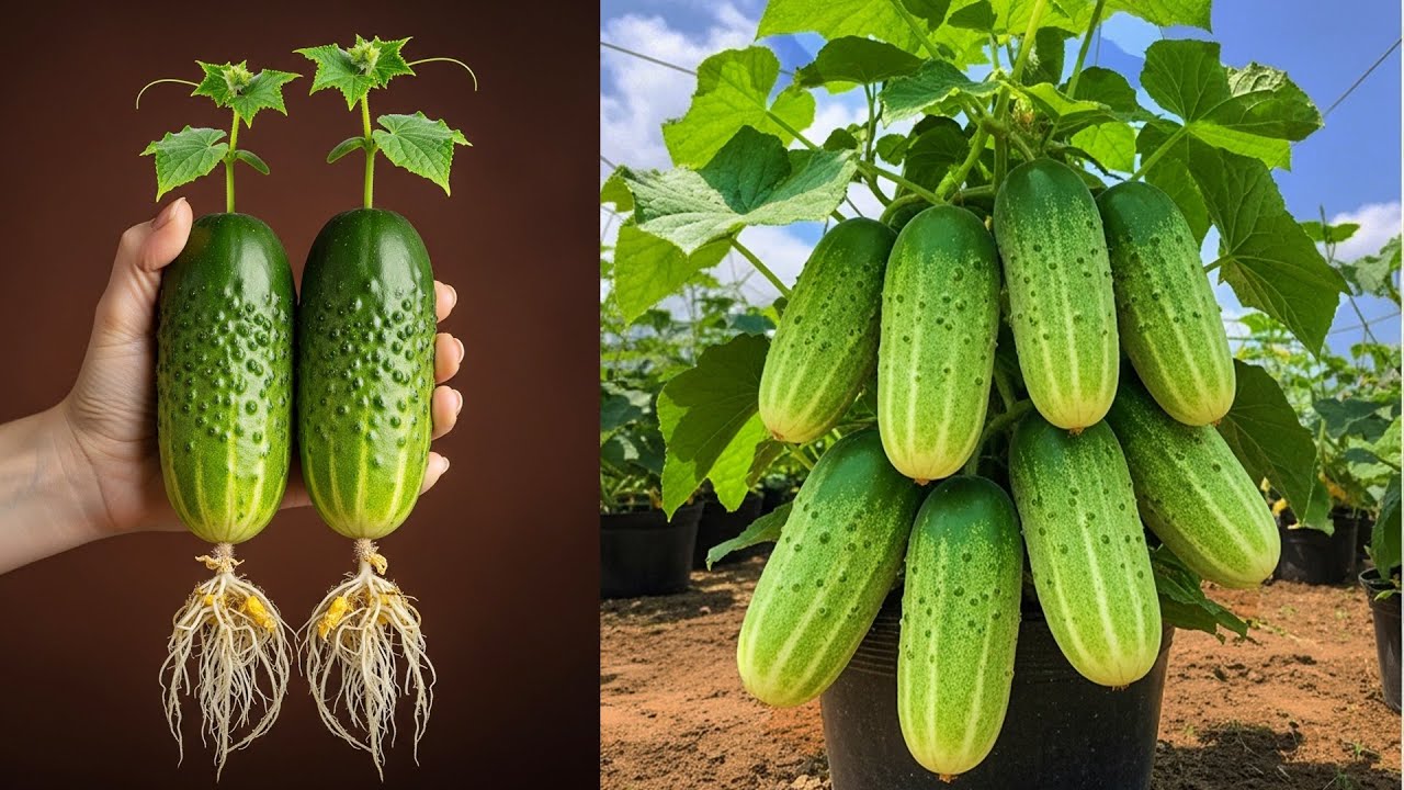 🥒Выращиваем огурцы для получения корнеплодов, используя этот секретный метод!