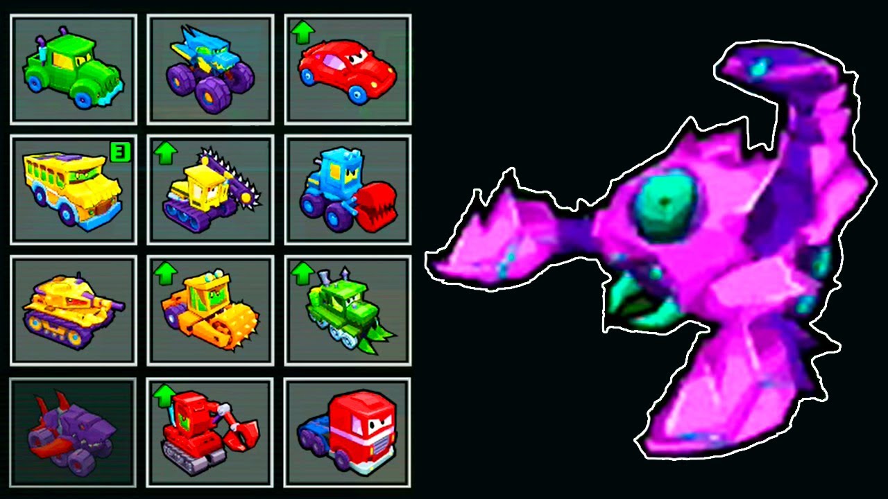 Car Eats Car 3D - All Predatory Machines vs SCORPION BOSS