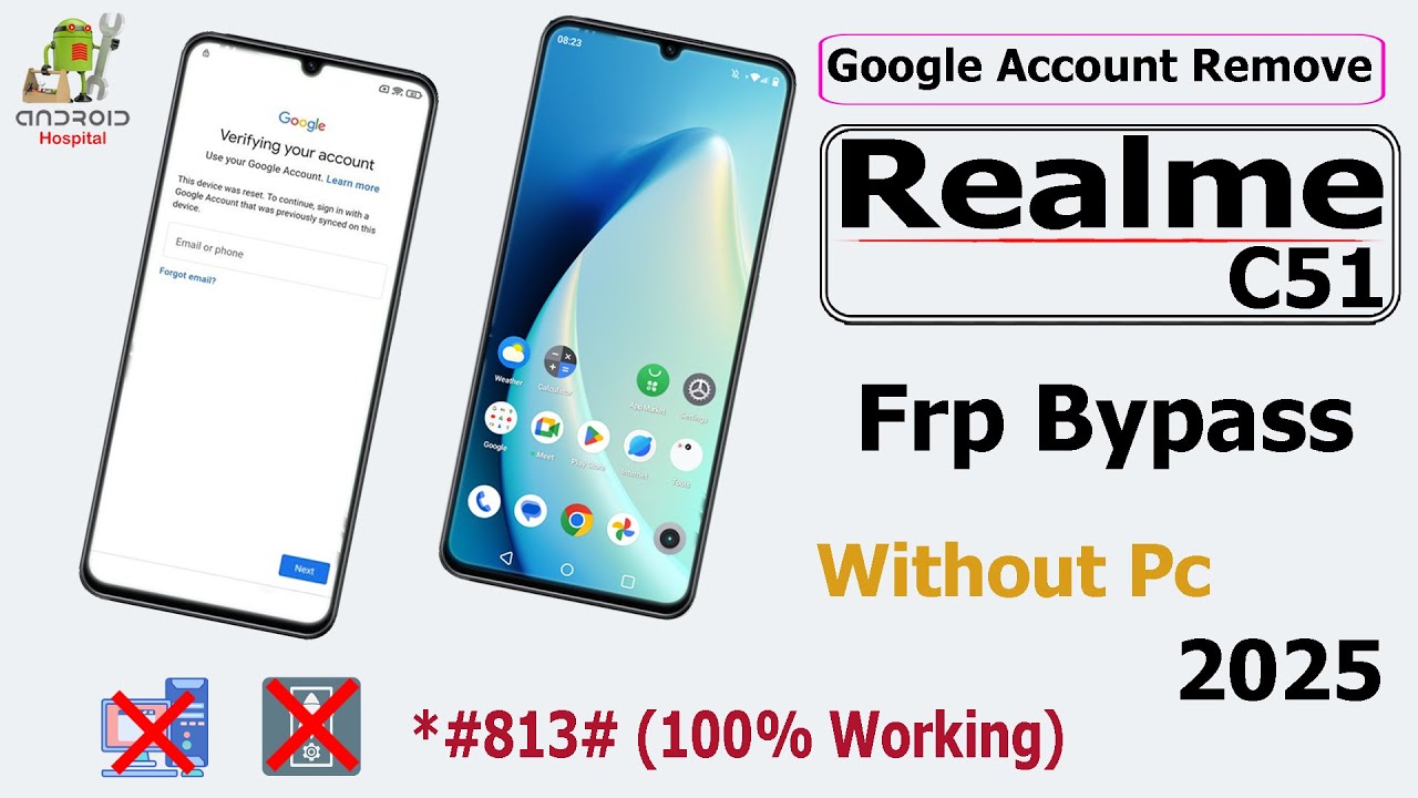 Realme C51 frp Bypass✔️Android 14✔️Realme C51Google Account Bypass✔️Frp Lock Unlock✔️Without Pc 2026