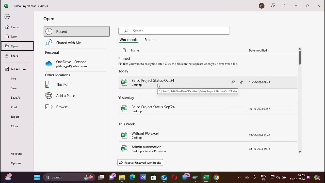 Useful Shortcut Keys in Excel Part I