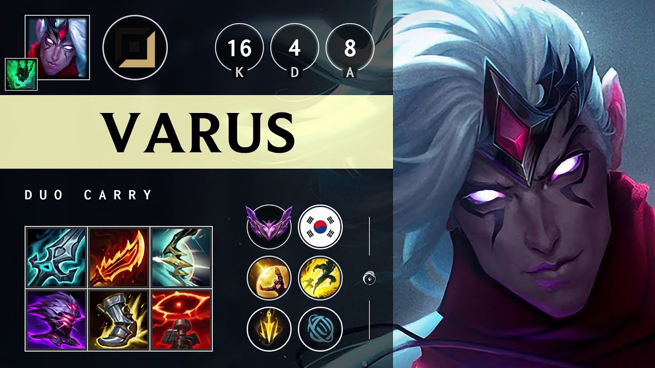 Varus ADC vs Kai'Sa: Triple Kill, Legendary - KR Master Patch 14.20