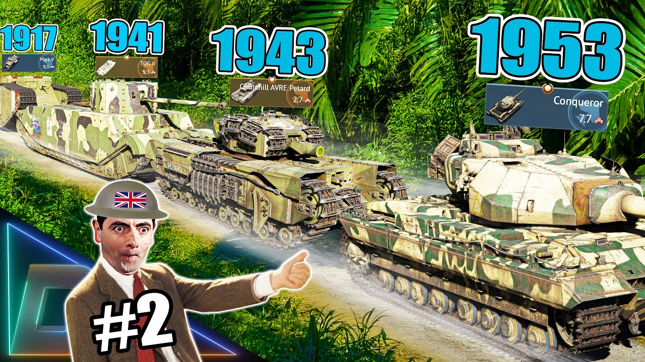BRITISH HEAVY TANKS EVOLUTION in War Thunder  || PART 2