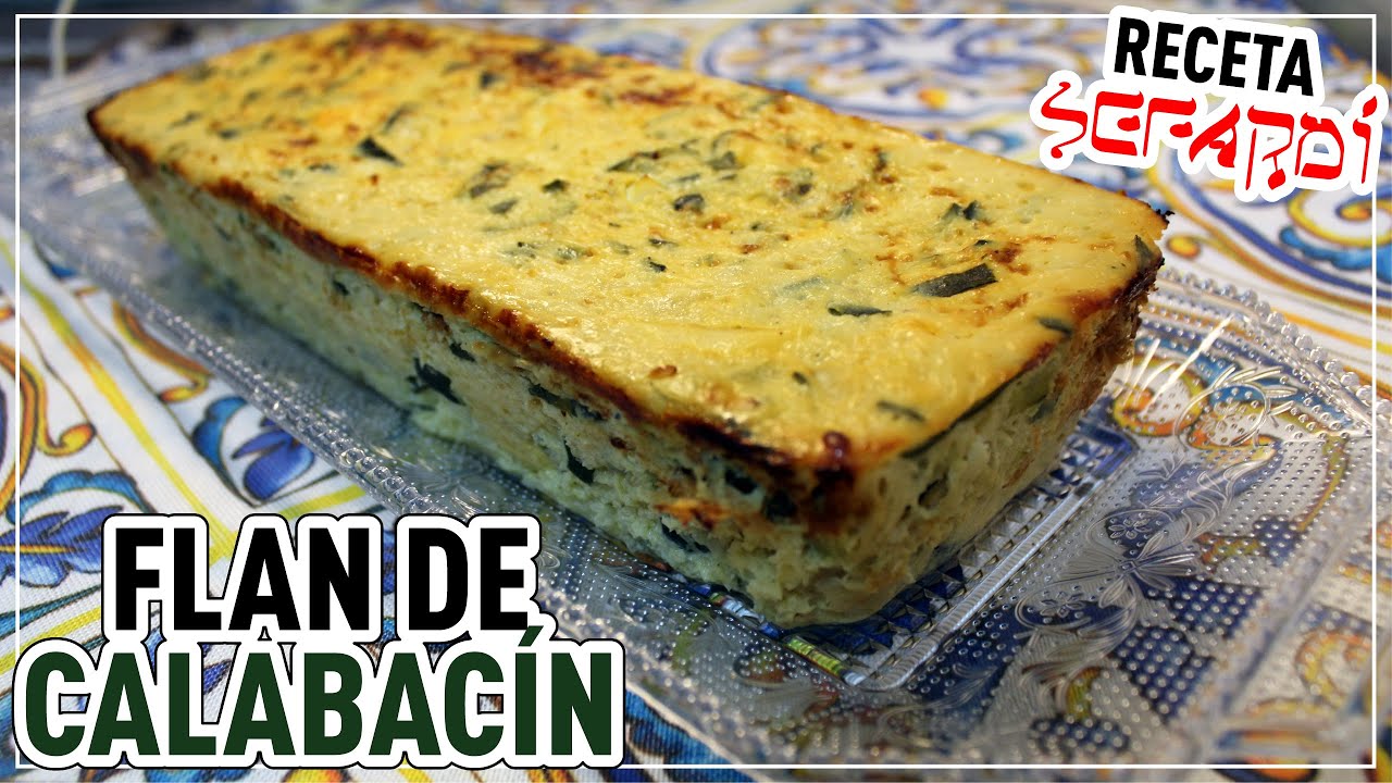 Flan de calabacín o Tortilla de calabacín al horno🥒🧅🥚| How to make zucchini flan or zucchini omelet